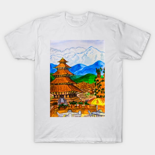 Nepal T-Shirt by IrinaAfonskaya